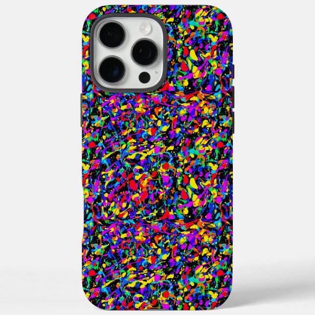 Large Splatter - iPhone (16 Pro Max) Case (Back)