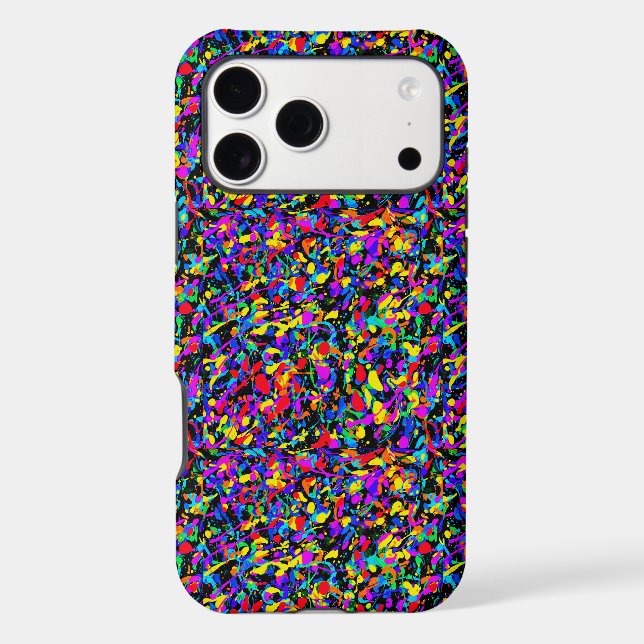 Large Splatter - iPhone (16 Pro Max) Case (Back)