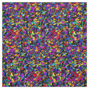 Large Splatter - Ivory Linen Fabric