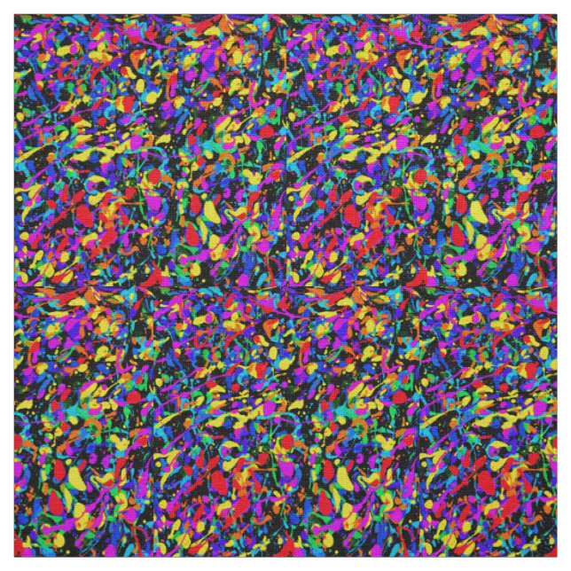 Large Splatter - Ivory Linen Fabric (Swatch)