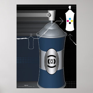 large spray can poster