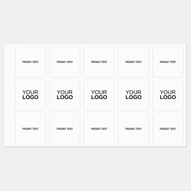 Large Square Adhesive / Waterproof Label (Sheet)