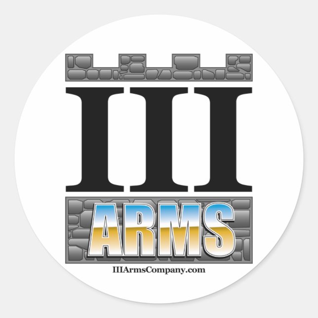 Large stickers 6 per sheet - chrome logo (Front)