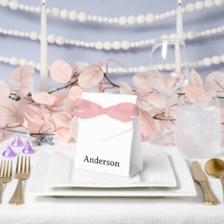 Large Tent with Pink Ribbon 4" x 2" x 5" Favour Box