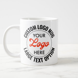 Large Text Promotional Custom Giant Logo Mug