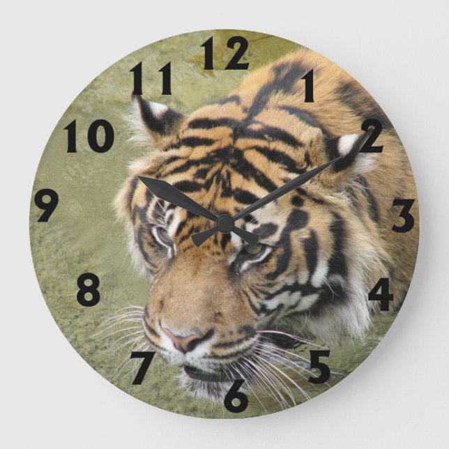 Large Tiger Clock (Front)