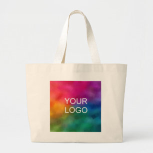 Large Tote Bag Company Logo Here Trendy Template