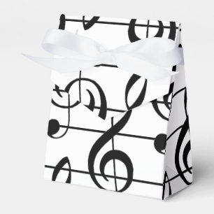 Large Treble Clef Musical Staff Favour Box