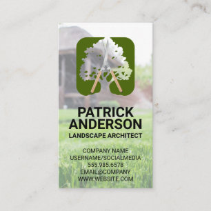 Large Tree Hedge Clipper Landscaping Business Card