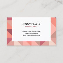 Large Triangles Geometric Business Card