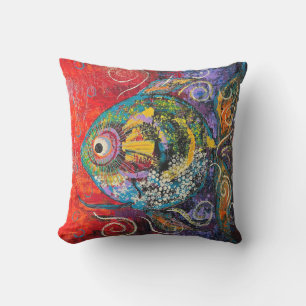 Large Tropical Fish Pillow