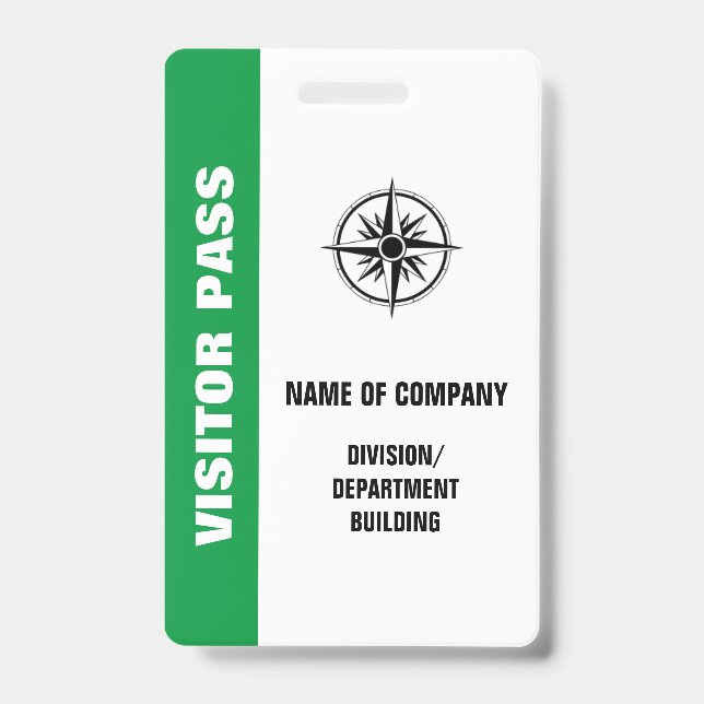 LARGE VISITOR BADGE ID BADGE (Front)