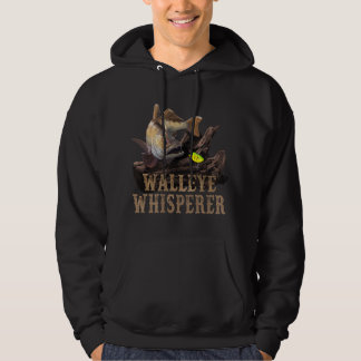 Large Walleye With Fishing Lure Drawing Hoodie