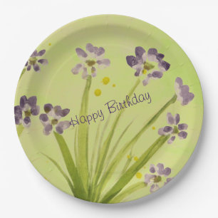 Large Watercolour Designer Paper Plate