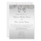 Large Wedding Faux Silver Sequins Bow Invitations