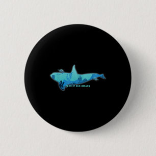 Large Whale Environmental Protection, Climate Prot 6 Cm Round Badge