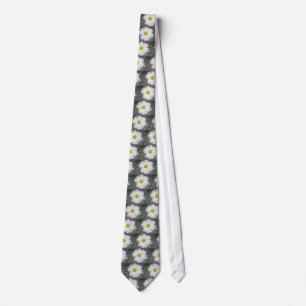 Large White Daisy Tie