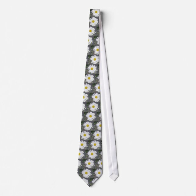 Large White Daisy Tie (Front)