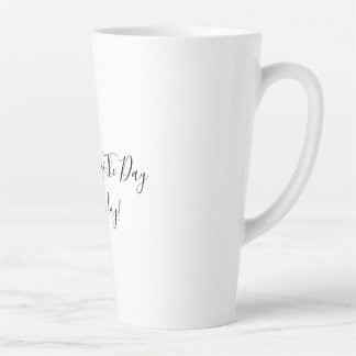 Large White Latte Mug