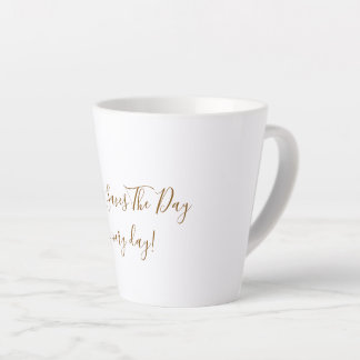 Large White Latte Mug