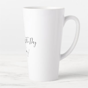 Large White Latte Mug
