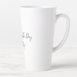 Large White Latte Mug