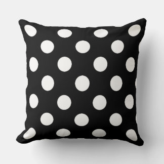 Large White Polka Dots Cushion