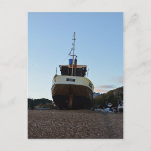 Large Wooden Fishing Boat Postcard