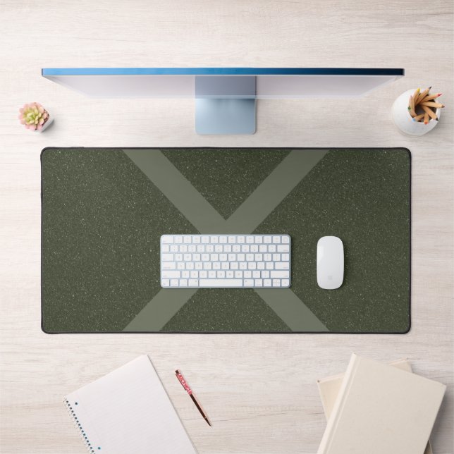 Large X Moss Green Desk Mat Customisable (Office 1)