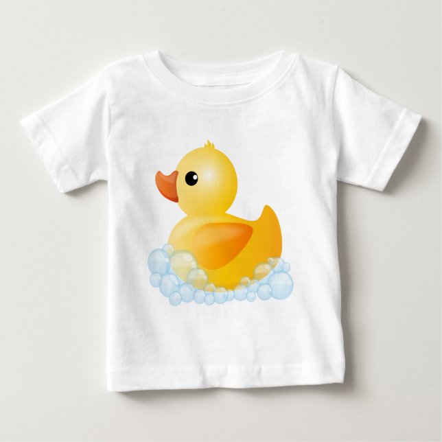 Large Yellow Duck Baby T-Shirt (Front)