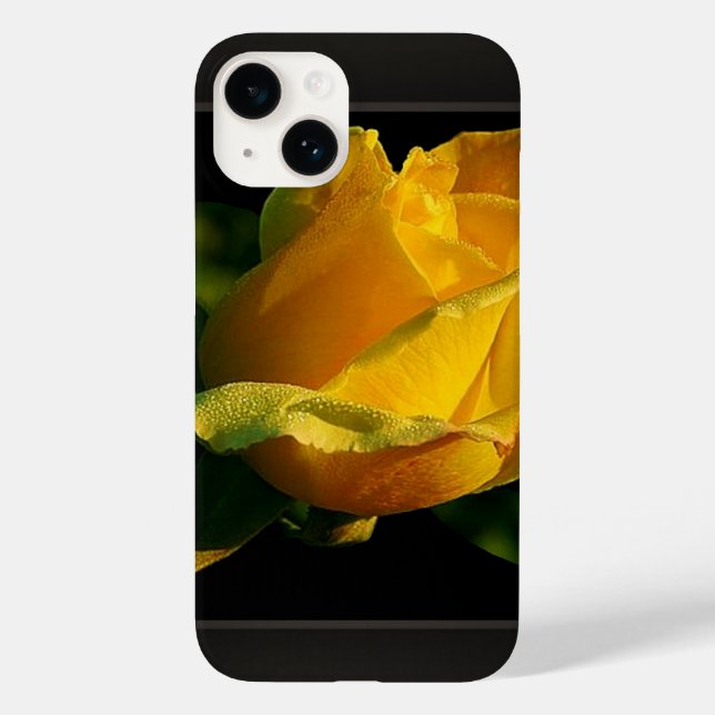 Large Yellow Rose Case-Mate iPhone Case (Back)