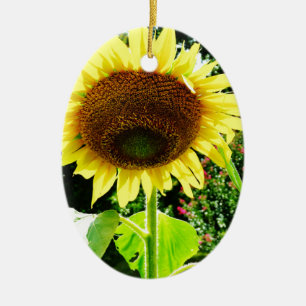 Large yellow Sunflower Ceramic Tree Decoration