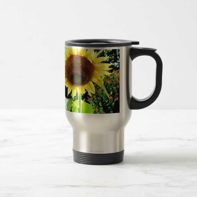 Large yellow Sunflower Travel Mug (Right)