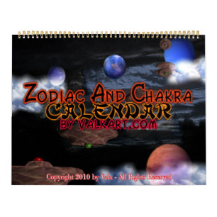 Large Zodiac & Chakra Calendar