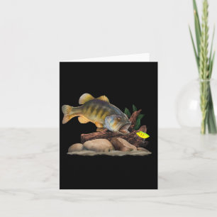 Largemouth B And Fishing Lure Fisherman  Card