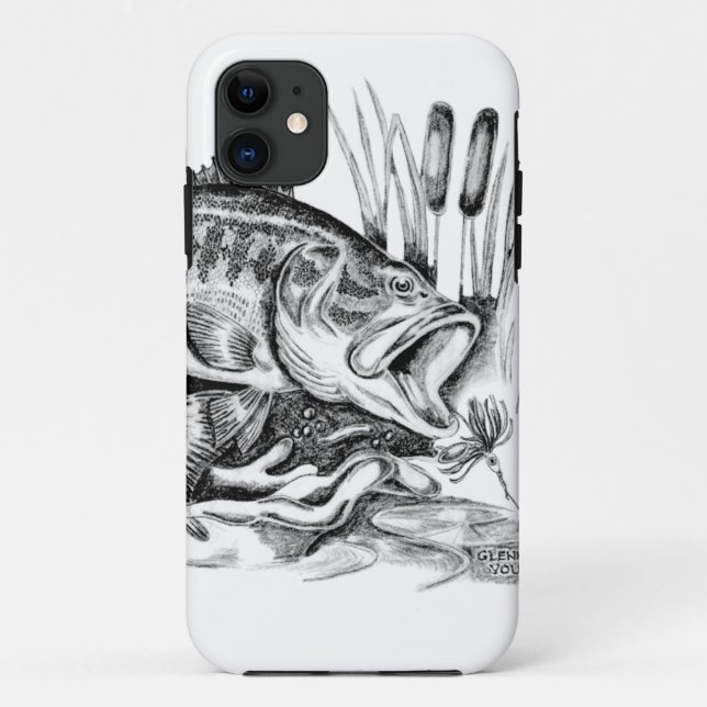 Largemouth bass Case-Mate iPhone case (Back)