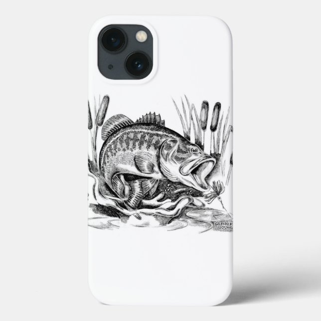 Largemouth Bass Case-Mate iPhone Case (Back)