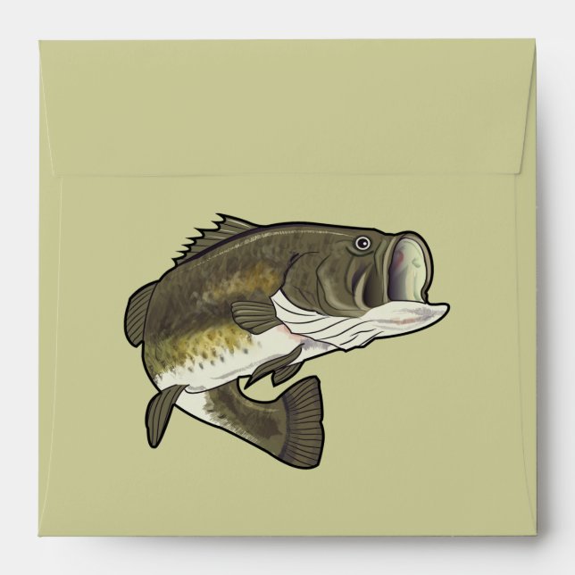 Largemouth Bass Envelope (Back (Top Flap))