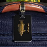 Largemouth Bass Fish and Name Phone Double-Sided
