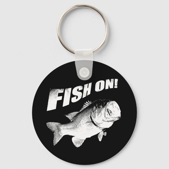 Largemouth bass fish on key ring (Front)