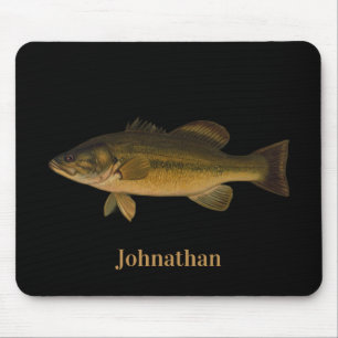 Largemouth Bass Fish Your Name Here Mouse Pad