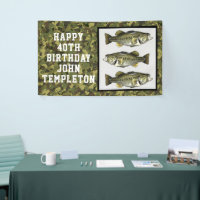 Largemouth Bass Fishing Cool Men's Birthday Camo