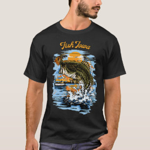 Largemouth Bass Fishing Graphic design T-Shirt