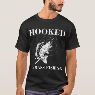 Largemouth Bass Fishing Hook design T-Shirt