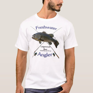 Largemouth Bass Freshwater angler fishing Tshirt. T-Shirt