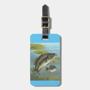 Largemouth Bass Luggage Tag