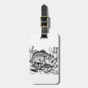 Largemouth Bass Luggage Tag