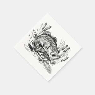 Largemouth Bass Napkin