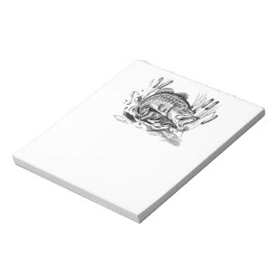 Largemouth bass notepad