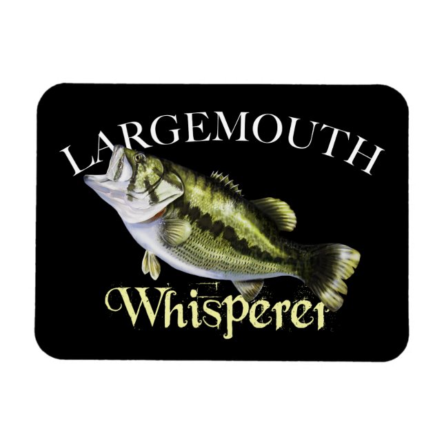 Largemouth Bass Whisperer Magnet (Horizontal)